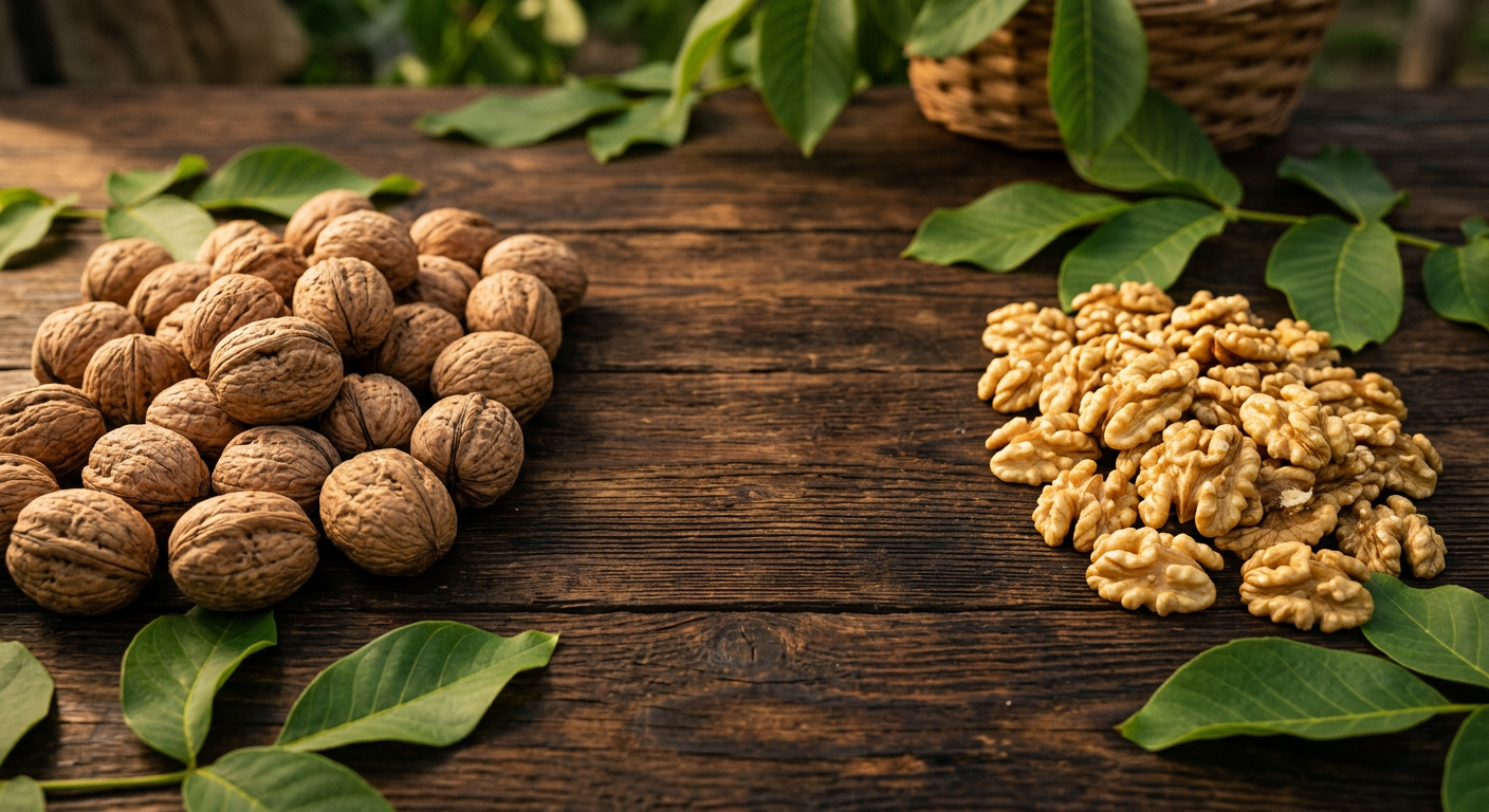 Premium organic walnuts from Yongping, Yunnan